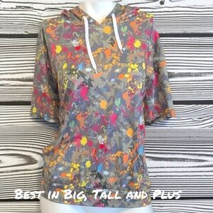 HP😍Love University Colorful Splatter Hoodie(Runs Small)